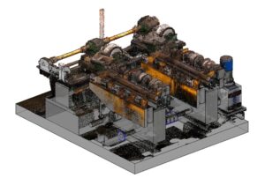 3D laserové skenování válcovny Polsko