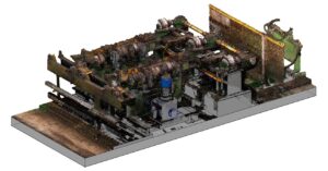 3D laserové skenování válcovny Polsko