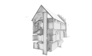 3D skenování historické budovy Telč