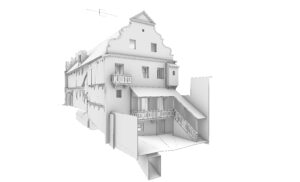 3D skenování historické budovy Telč