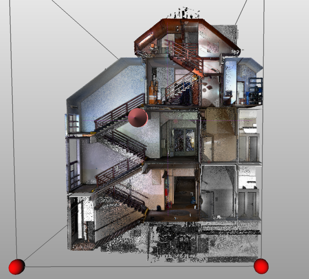 3D skenování komplexu budov