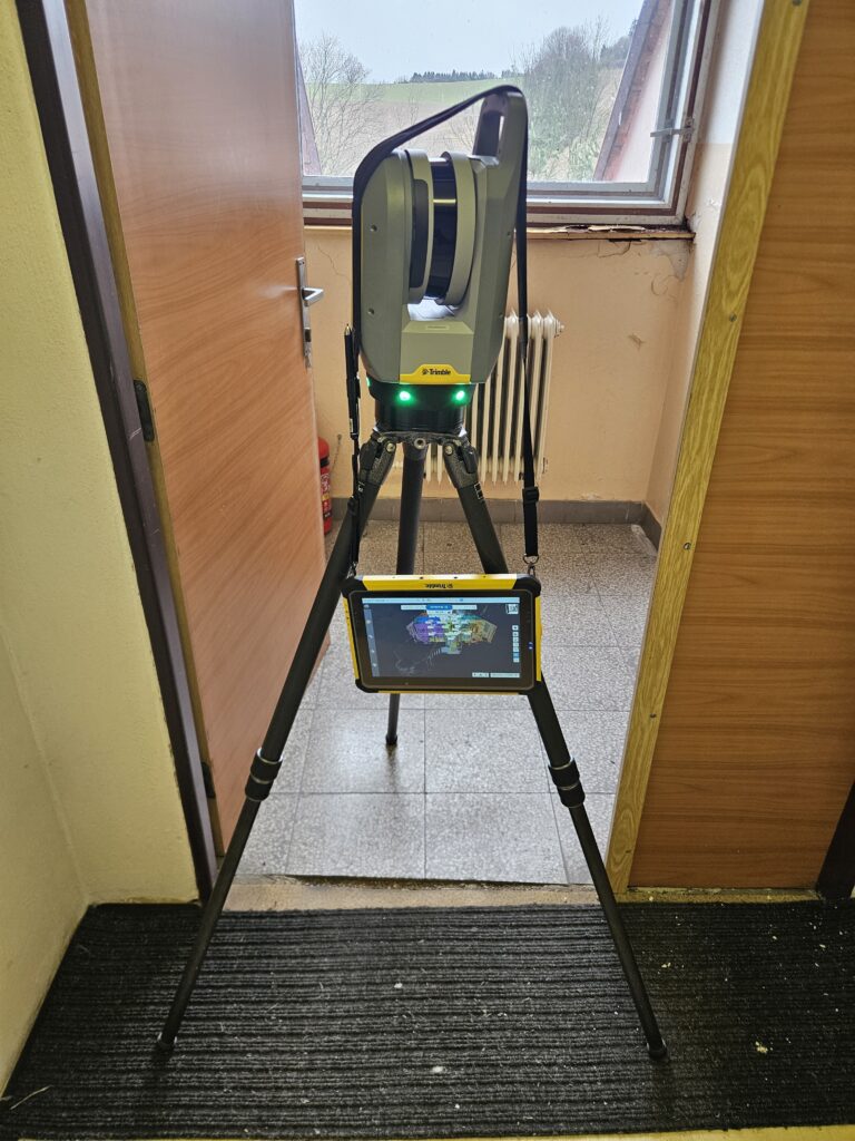 3D skenování komplexu budov