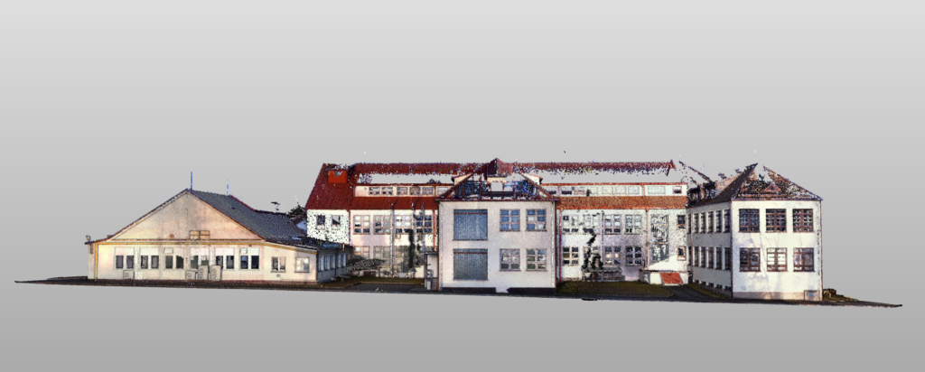 3D skenování komplexu budov