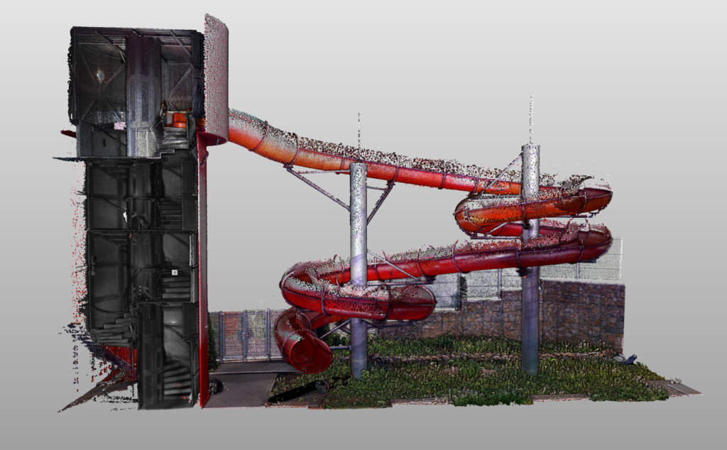 3D laserové skenování tobogánu Brno