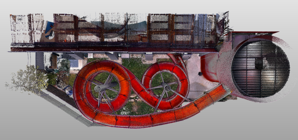 3D laserové skenování tobogánu Brno