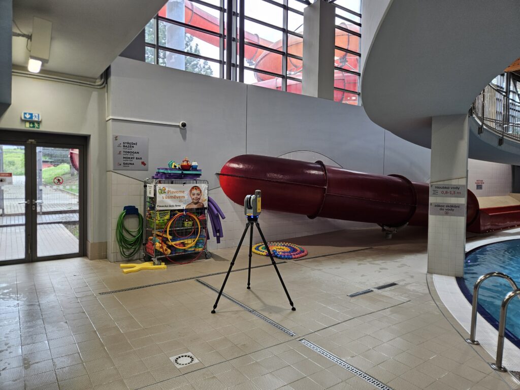 3D laserové skenování tobogánu Brno