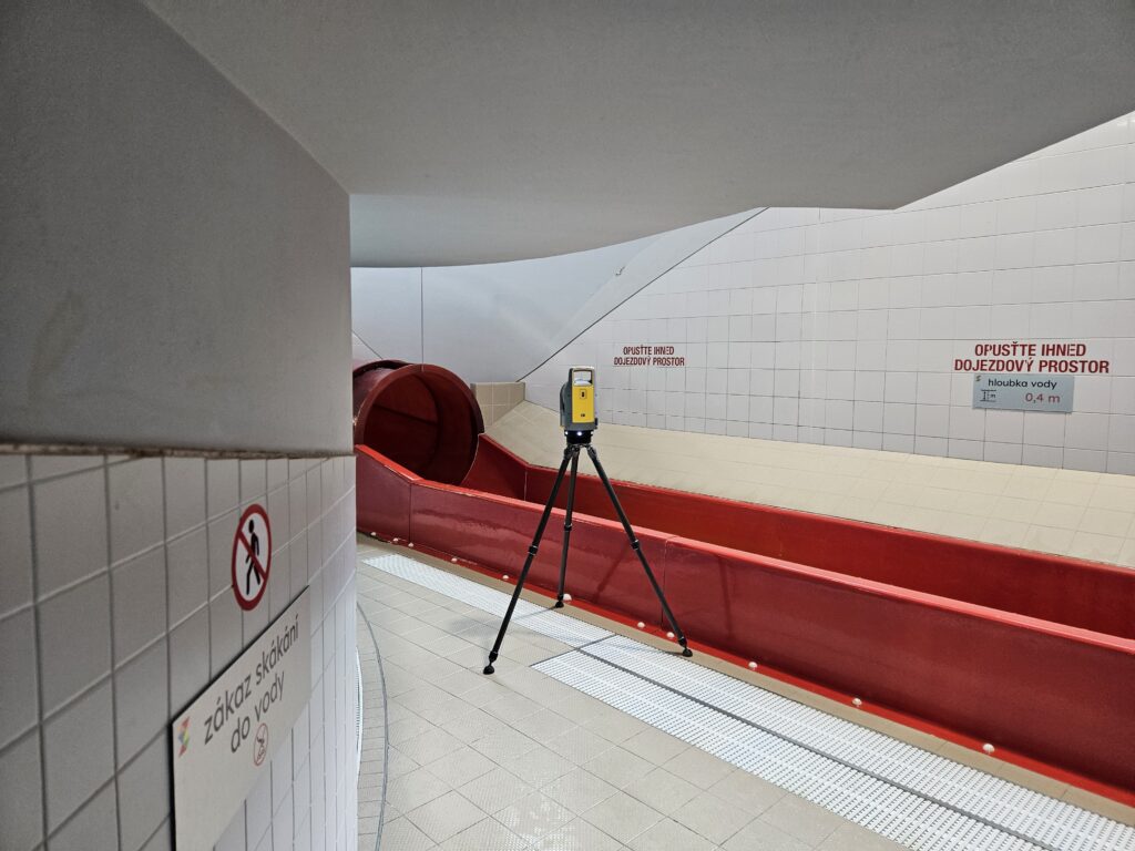 3D laserové skenování tobogánu Brno