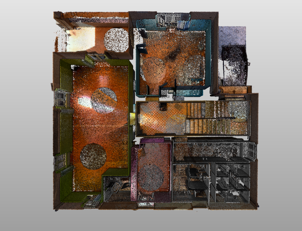 3D laserové skenování vily v Chorvatsku