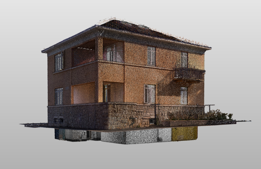 3D laserové skenování vily v Chorvatsku