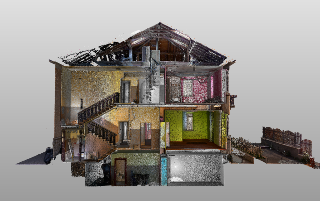 3D laserové skenování vily v Chorvatsku