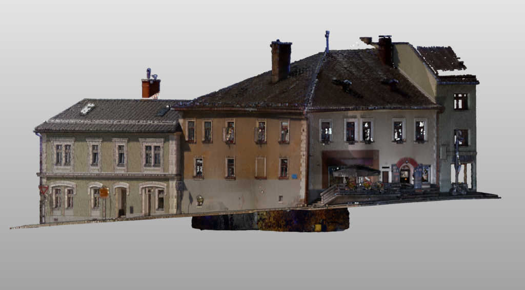 3D laserové skenování historického domu