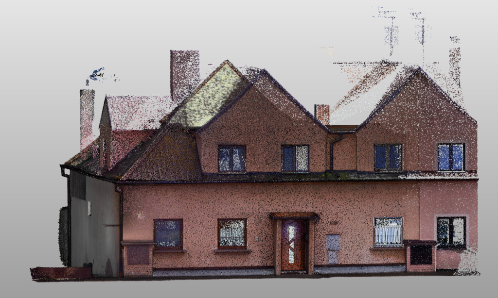 3D laserové skenování domu Ústecký Kraj