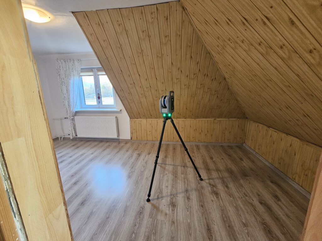 3D laserové skenování domu Ústecký Kraj