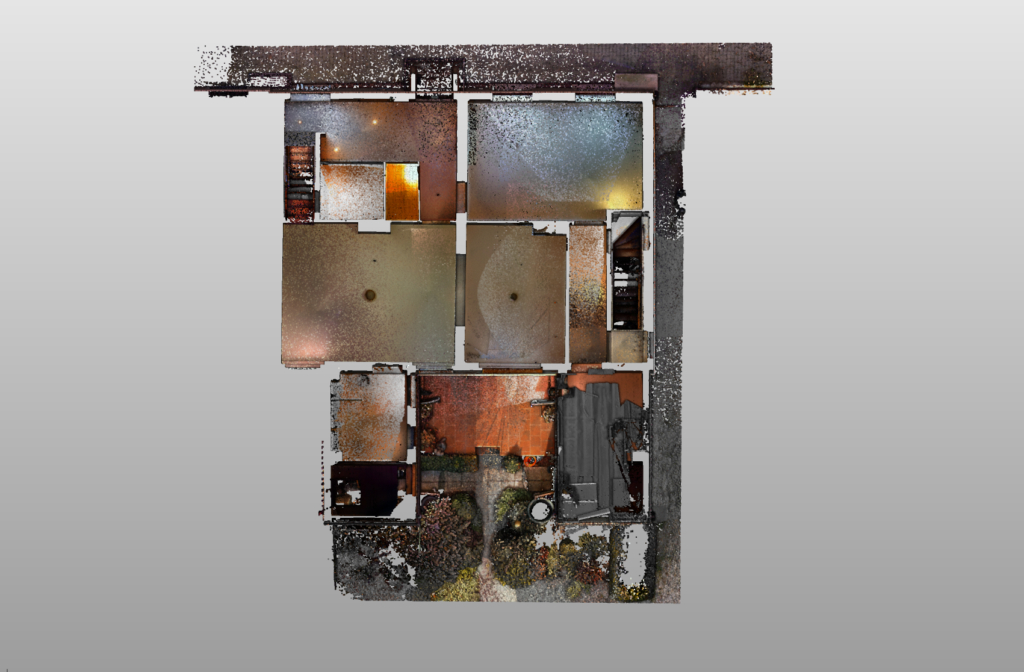 3D laserové skenování domu Ústecký Kraj