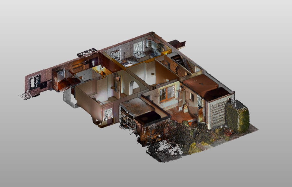 3D laserové skenování domu Ústecký Kraj