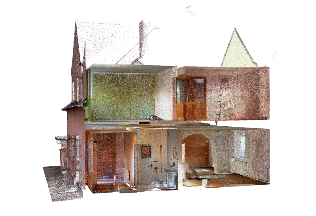 3D laserové skenování domu Ústecký Kraj