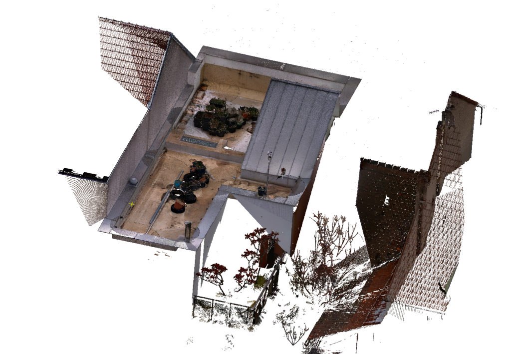 3D laserové skenování pro návrh zelené střechy