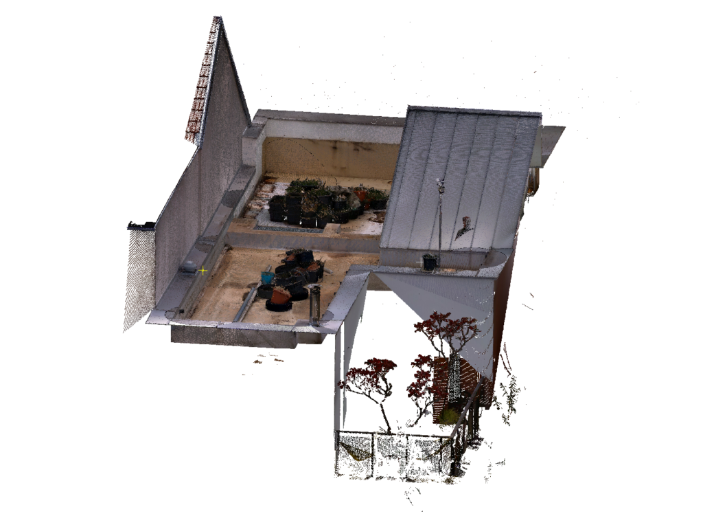 3D laserové skenování pro návrh zelené střechy