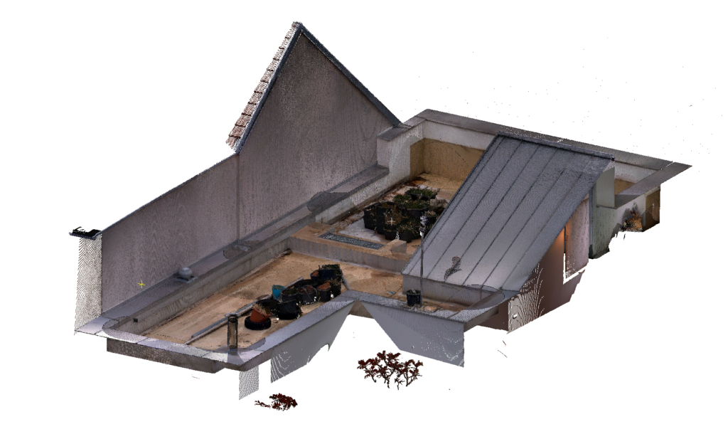 3D laserové skenování pro návrh zelené střechy