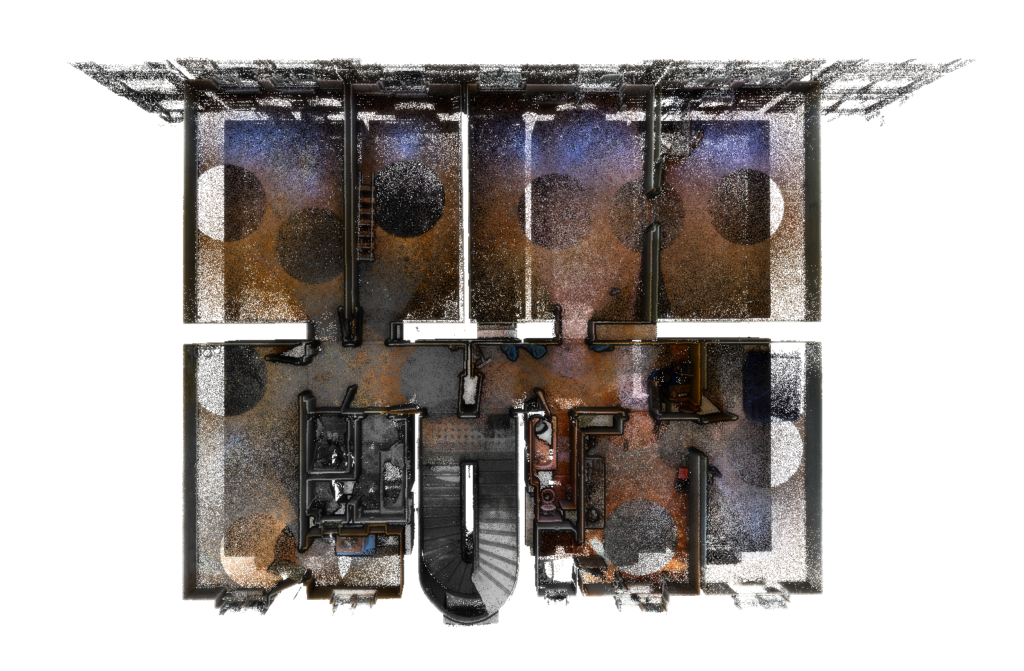 3D skenování a zaměření bytového domu