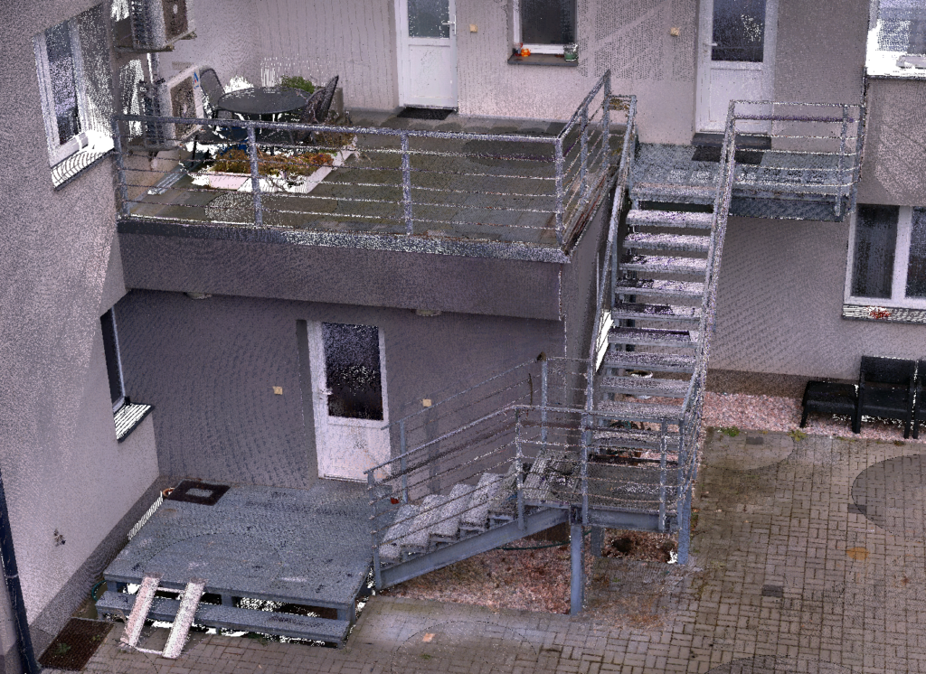 3D skenování schodiště