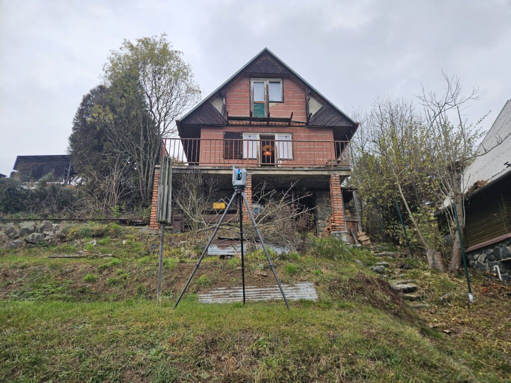 3D laserové skenování chaty – Blansko