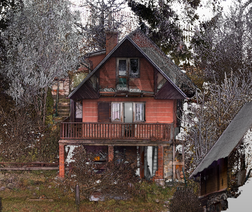 3D laserové skenování chaty – Blansko