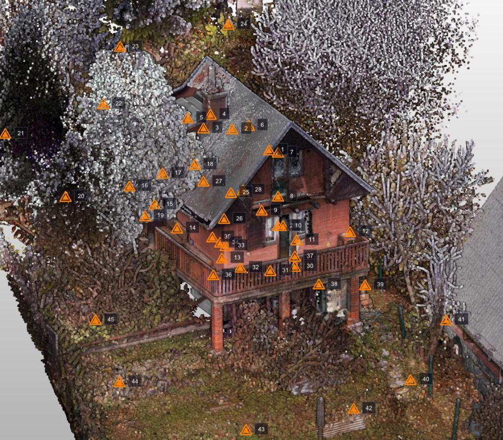 3D laserové skenování chaty – Blansko