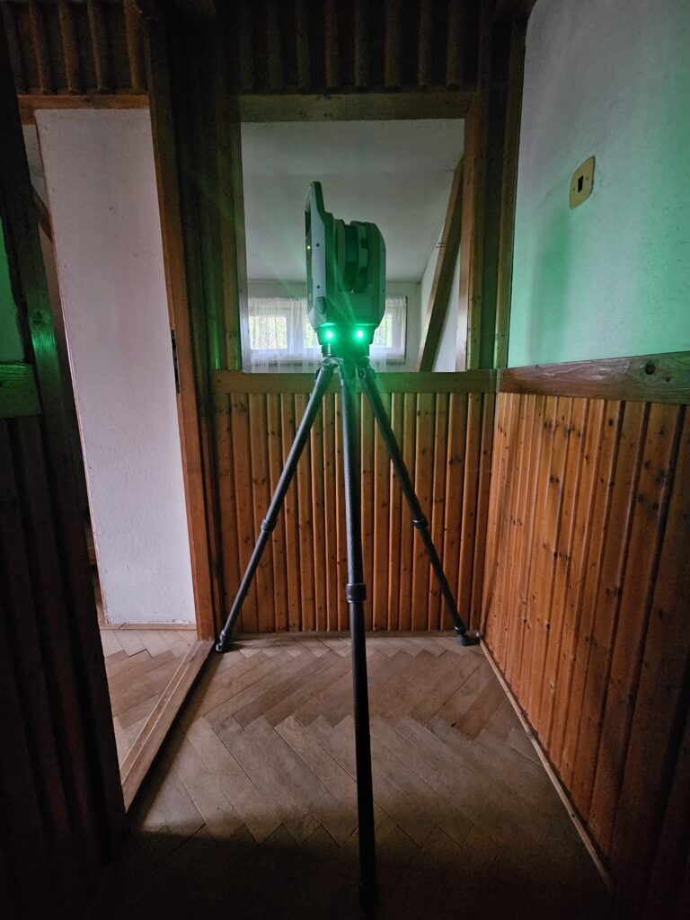 3D laserové skenování chaty – Blansko