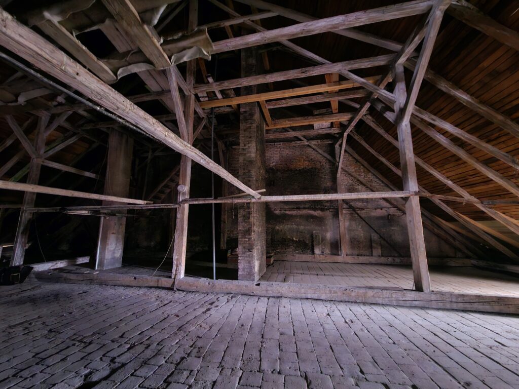 3D laserové skenování krovu