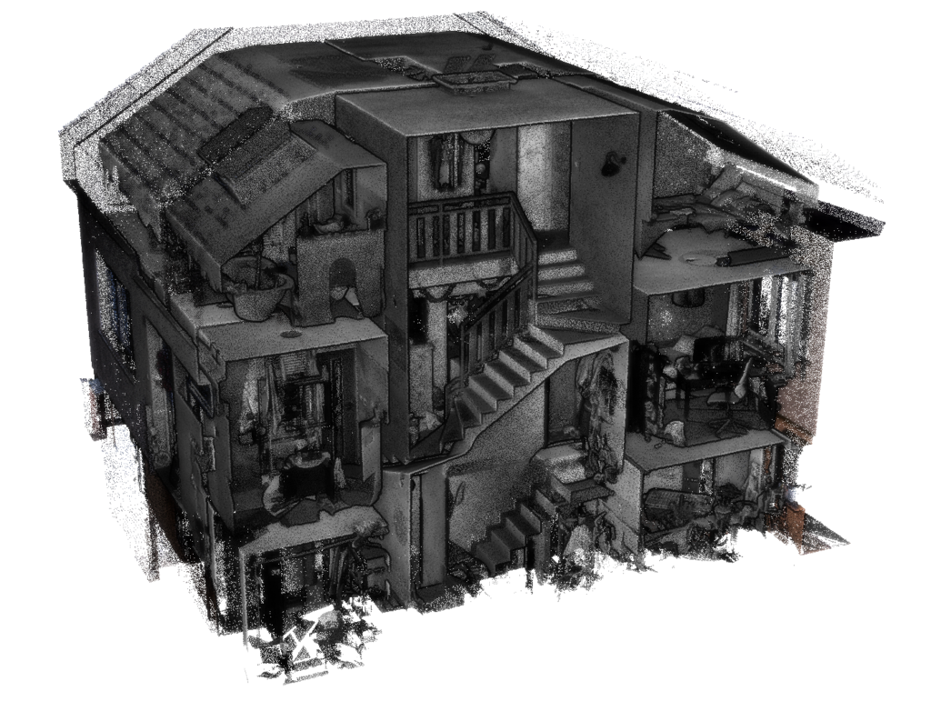 3D laserové skenování domu Jihomoravský Kraj