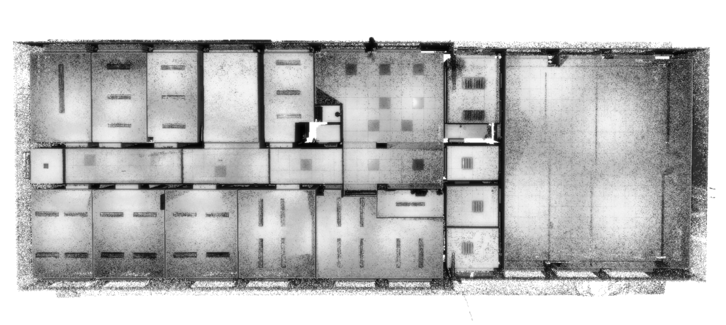 3D laserové skenování budovy