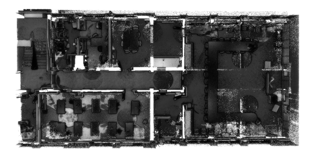 3D laserové skenování budovy