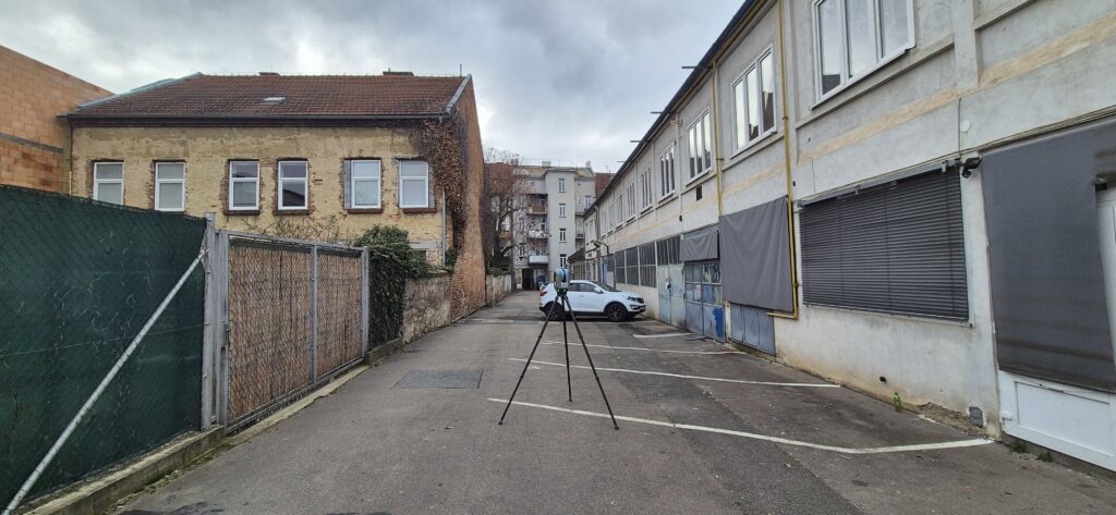 3D skenování bytového domu a staveb