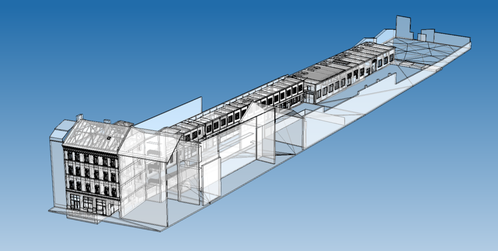 3D skenování bytového domu a staveb
